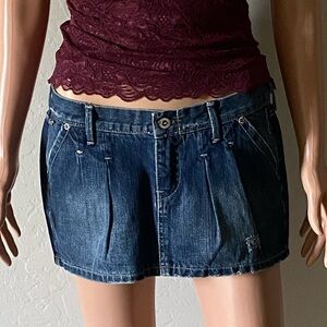Hollister mini jean skirt!